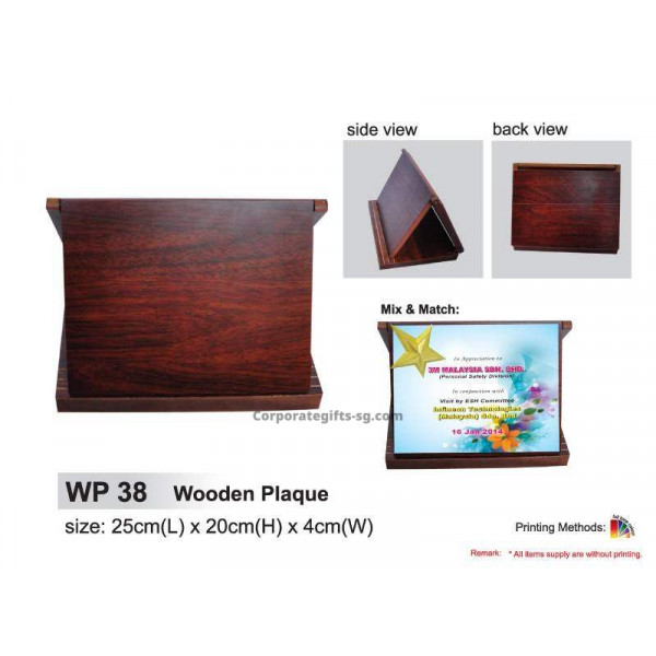 WP 38 Wooden Plaque